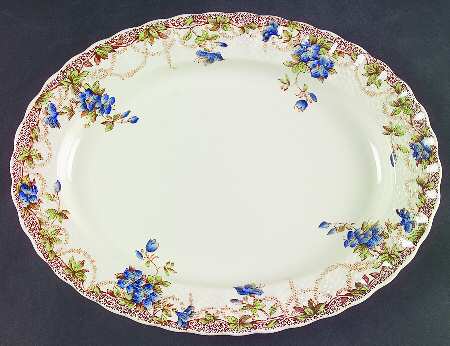 Sydney Blue 13" Oval Serving Platter