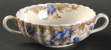 Sydney Blue Flat Cream Soup Bowl