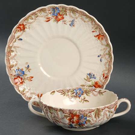 Sydney Flat Cream Soup Bowl & Saucer Set