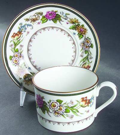 Tapestry Flat Cup & Saucer Set