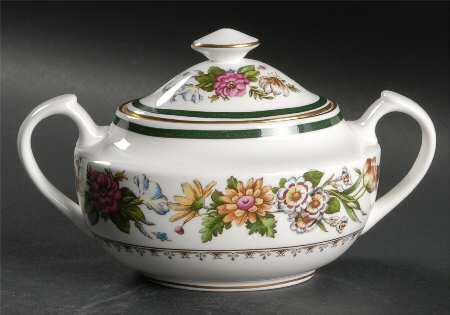 Tapestry Sugar Bowl & Lid