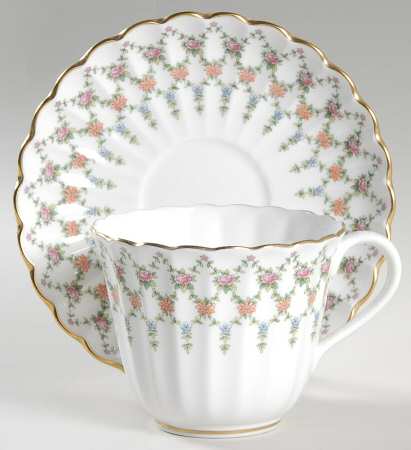Tiara Flat Cup & Saucer Set