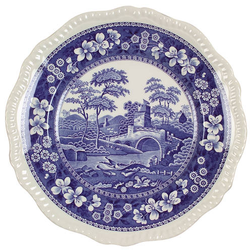 Tower Blue (Newer Backstamp) Dinner Plate