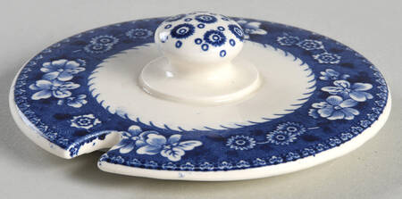 Tower Blue (Newer Backstamp) Lid for Jam/Jelly