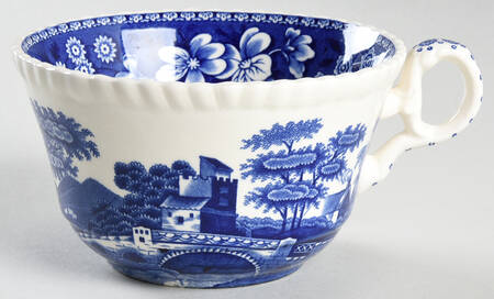 Tower Blue (Newer Backstamp) Breakfast Cup