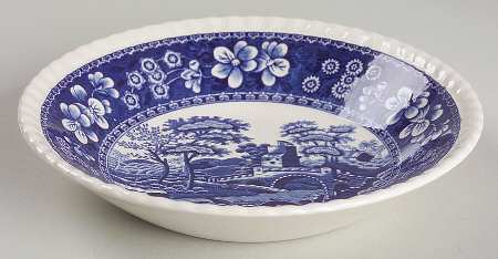 Tower Blue (Newer Backstamp) Fruit/Dessert (Sauce) Bowl