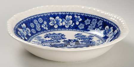 Tower Blue (Newer Backstamp) Coupe Cereal Bowl