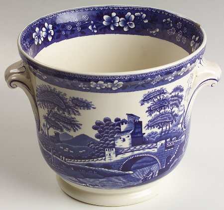 Tower Blue (Newer Backstamp) Medium Cachepot