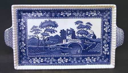 Tower Blue (Newer Backstamp) Large Sandwich Tray