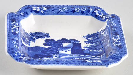 Tower Blue (No #, Older, Gadroon) Small Ashtray