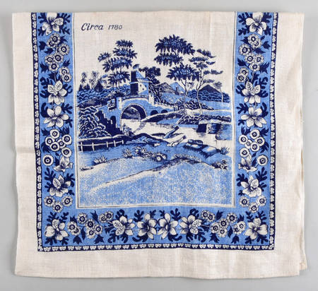 Tower Blue (No #, Older, Gadroon) Advertising Towel