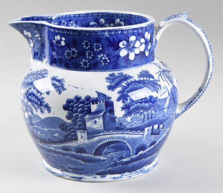 Tower Blue (No #, Older, Gadroon) 64 Oz Jug