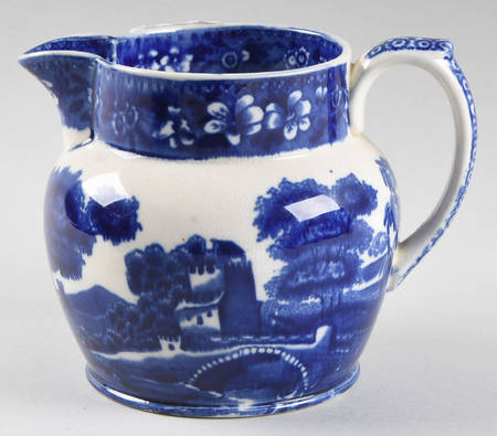 Tower Blue (No #, Older, Gadroon) 16 Oz Jug