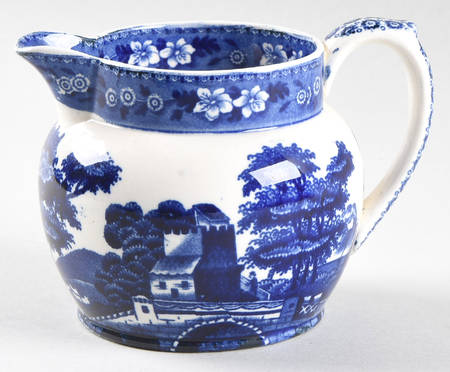 Tower Blue (No #, Older, Gadroon) 10 Oz Jug
