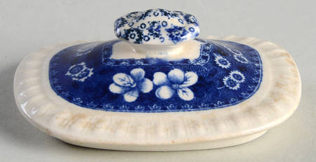 Tower Blue (No #, Older, Gadroon) Lid for Sugar Bowl