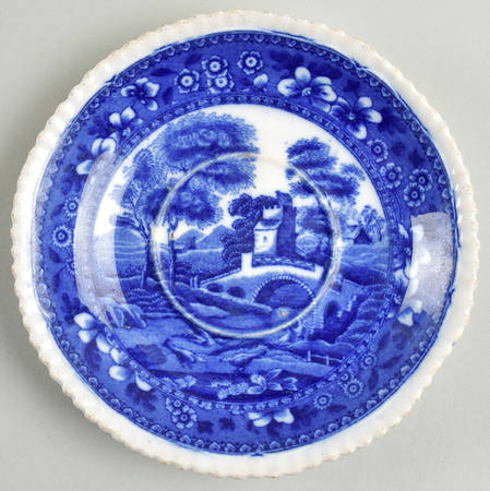 Tower Blue (No #, Older, Gadroon) Saucer for Oversized Cup