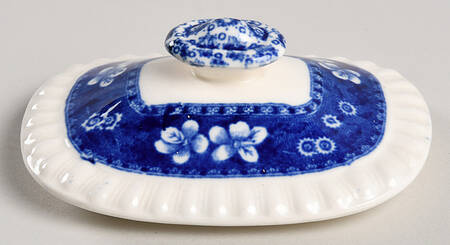 Tower Blue (No #, Older, Gadroon) Lid for Sugar Bowl