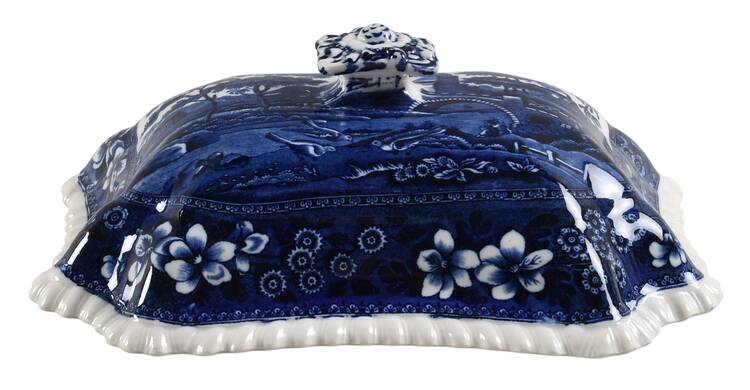 Tower Blue (No #, Older, Gadroon) Lid for Rectangular Vegetable by Spode