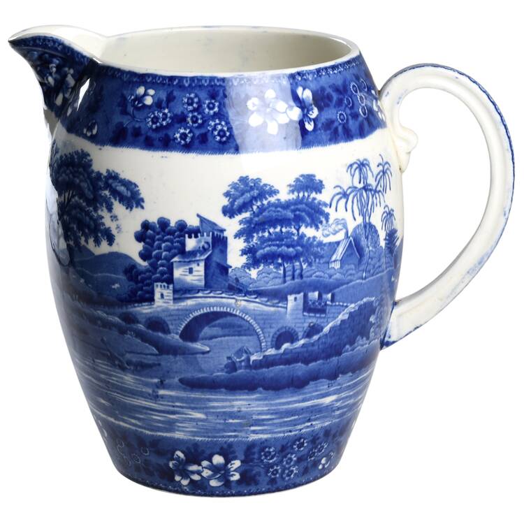 Tower Blue (No #, Older, Gadroon) 192 Oz Pitcher