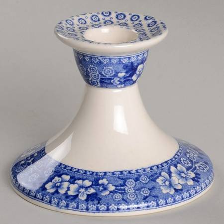 Tower Blue (No #, Older, Gadroon) 3" Candlestick
