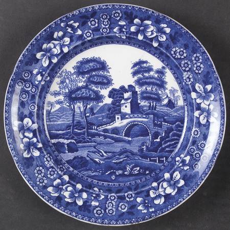 Tower Blue (No #, Older, Gadroon) Salad Plate