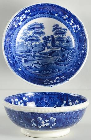 Tower Blue (No #, Older, Gadroon) Coupe Cereal Bowl