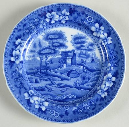 Tower Blue (No #, Older, Gadroon) Bread & Butter Plate