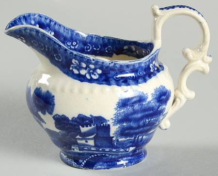 Tower Blue (No #, Older, Gadroon) Creamer
