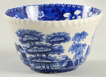 Tower Blue (No #, Older, Gadroon) Mini Open Sugar Bowl