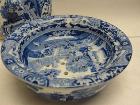 Tower Blue (No #, Older, Gadroon) Strainer for Round Butter