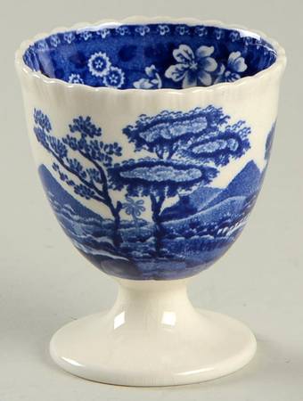 Tower Blue (No #, Older, Gadroon) Mini Egg Cup
