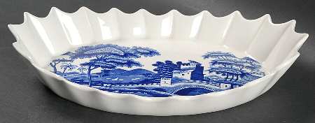 Tower Blue (No #, Older, Gadroon) Jubilee Platter