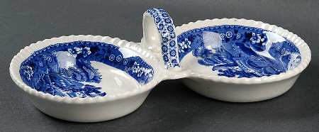 Tower Blue (No #, Older, Gadroon) 2-Part Relish