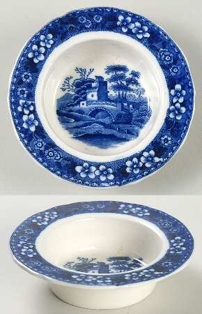 Tower Blue (No #, Older, Gadroon) Ramekin No Saucer
