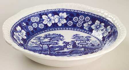 Tower Blue (No #, Older, Gadroon) Coupe Cereal Bowl