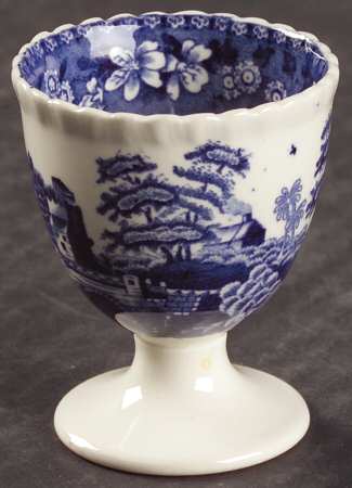 Tower Blue (No #, Older, Gadroon) Single Egg Cup