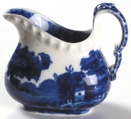 Tower Blue (No #, Older, Gadroon) Individual Creamer