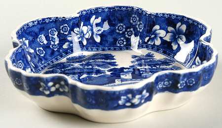 Tower Blue (No #, Older, Gadroon) 6" Chelsea Shell