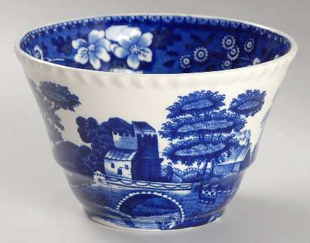 Tower Blue (No #, Older, Gadroon) Cranberry Bowl
