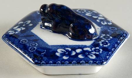 Tower Blue (No #, Older, Gadroon) Lid for Sugar Bowl