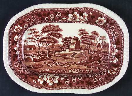 Tower Brown 9" Oval Serving Platter