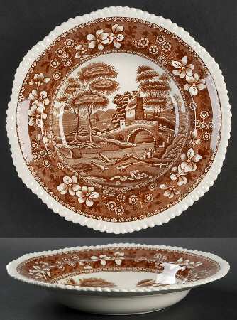 Tower Brown Rim Soup Bowl
