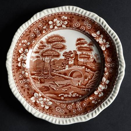 Tower Brown Salad Plate