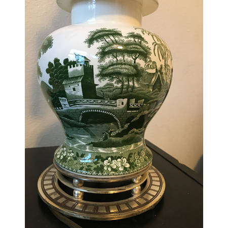 Tower Green Electric Lamp No Shade