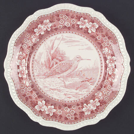 Tower Pink (Game Bird Center) Dinner Plate