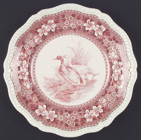 Tower Pink (Game Bird Center) Dinner Plate