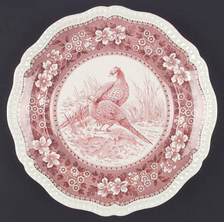 Tower Pink (Game Bird Center) Dinner Plate