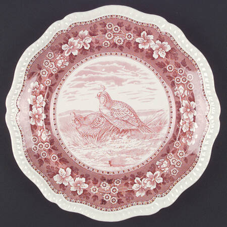 Tower Pink (Game Bird Center) Dinner Plate