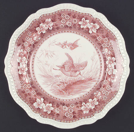 Tower Pink (Game Bird Center) Dinner Plate