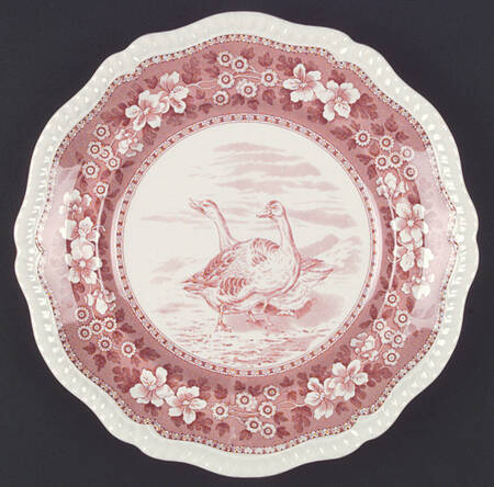 Tower Pink (Game Bird Center) Dinner Plate